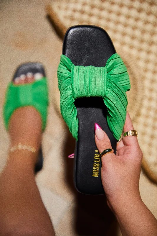 Bali Getaway Slip On Sandals - Green