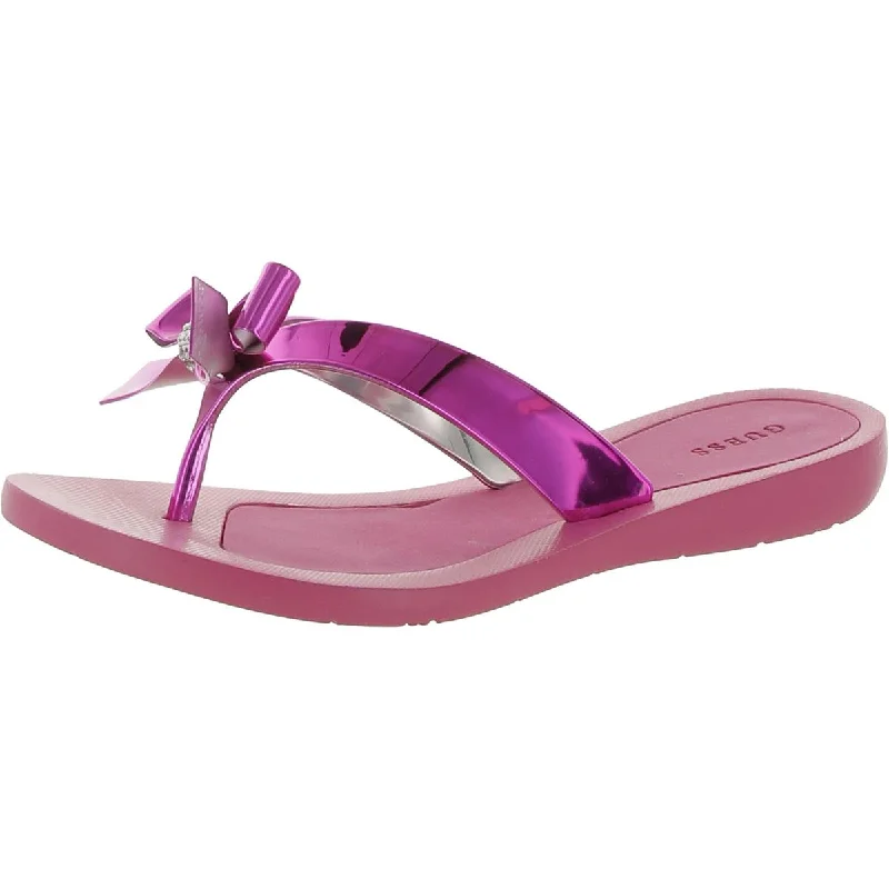 Guess Womens Slip On Flat Thong Sandals