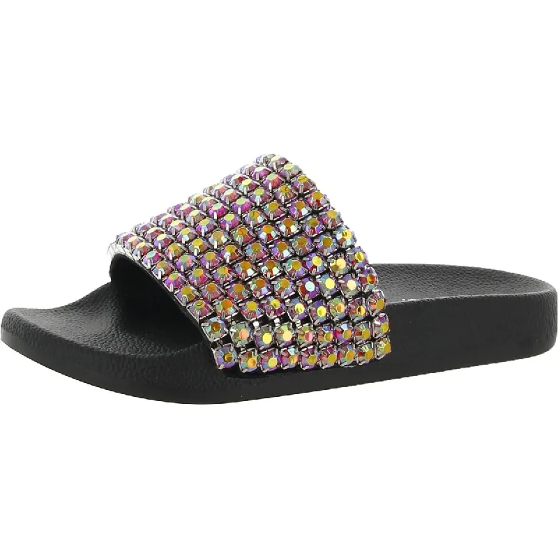 INC Womens PEYMIN 74 Embellished Slip On Slide Sandals