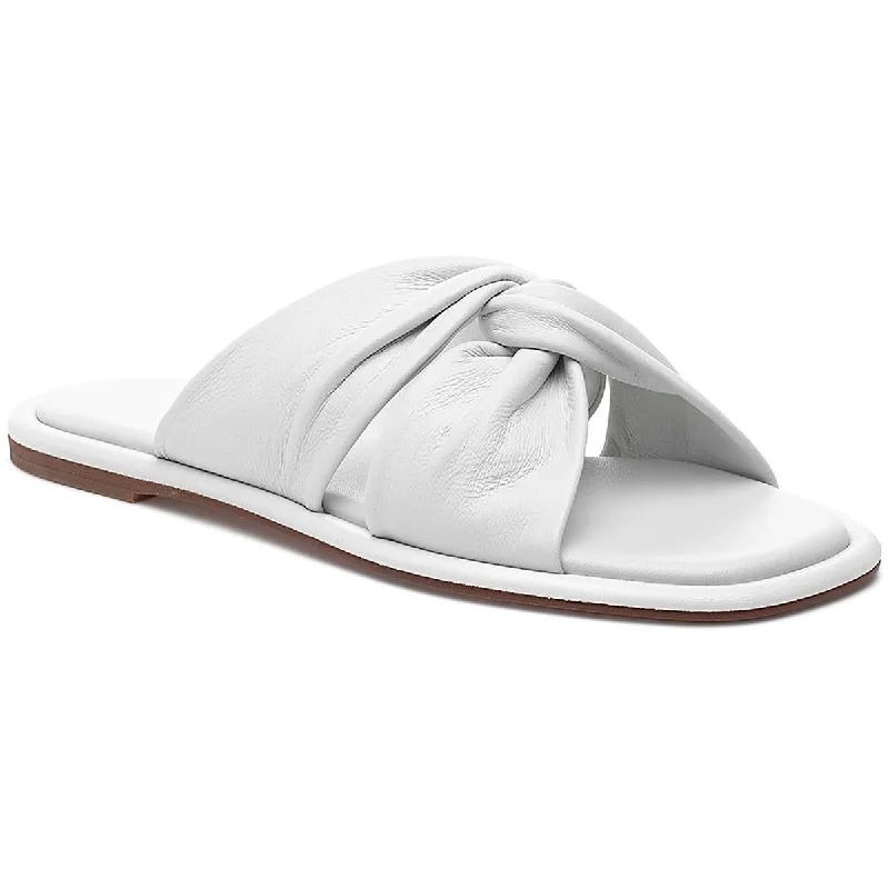 J/Slides Womens Leather Slide Sandals