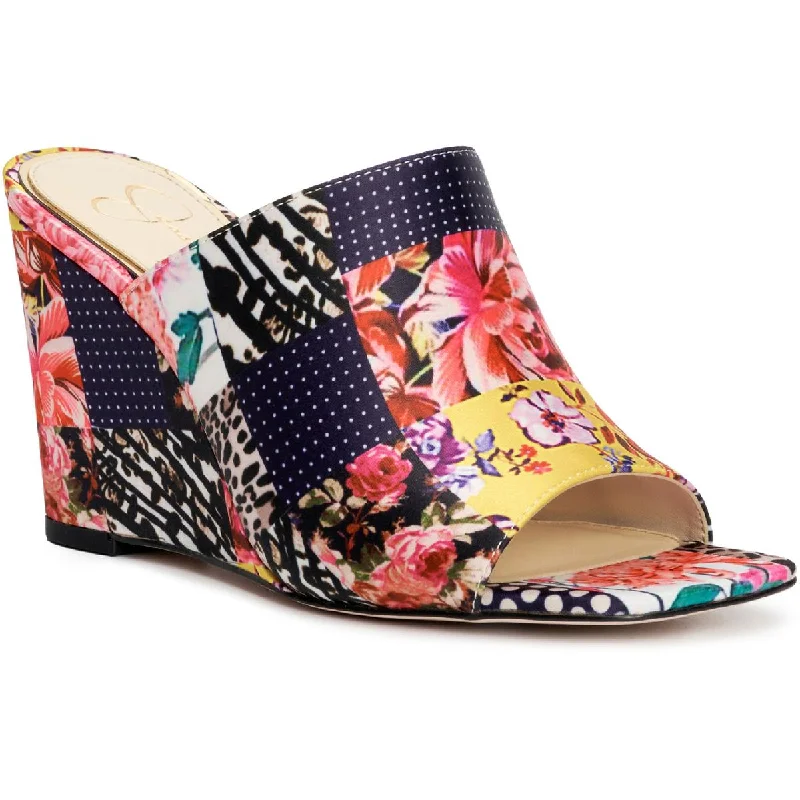 Jessica Simpson Aishia 2 Women's Printed Wedge Slide Sandals