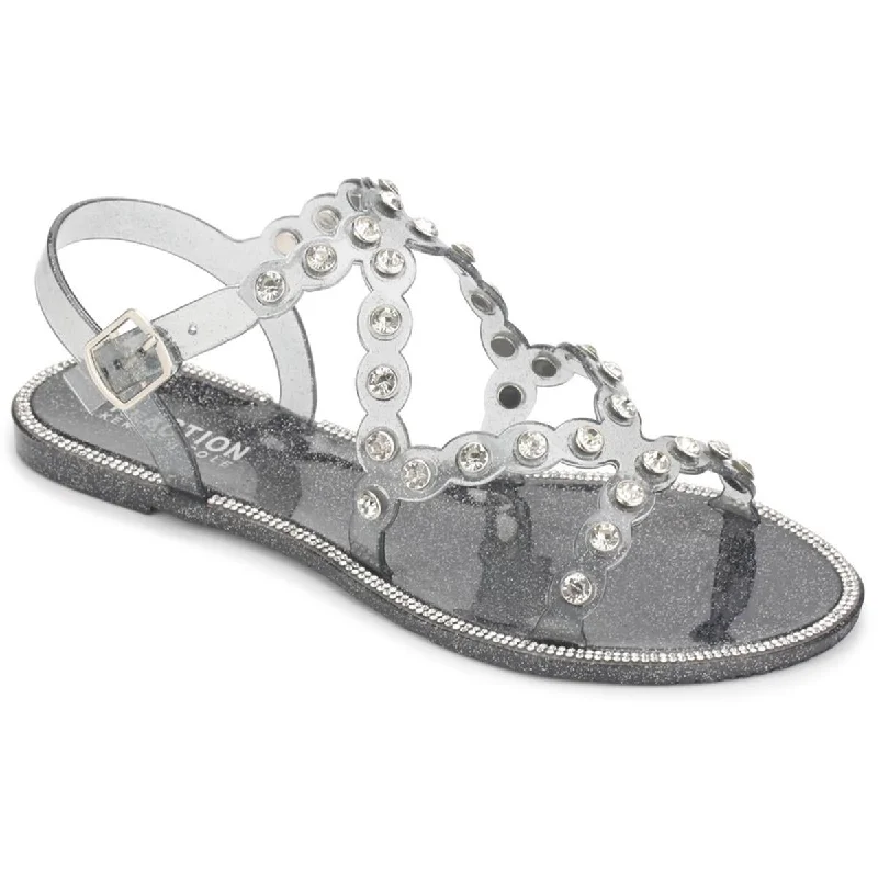 Kenneth Cole Reaction Womens Dahlia Rhinestone Jelly Sandals