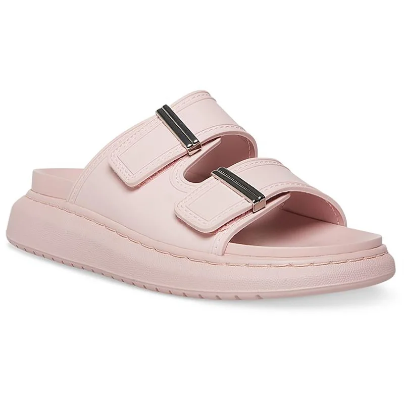 Madden Girl Womens Kingsley Strappy Slip On Slide Sandals