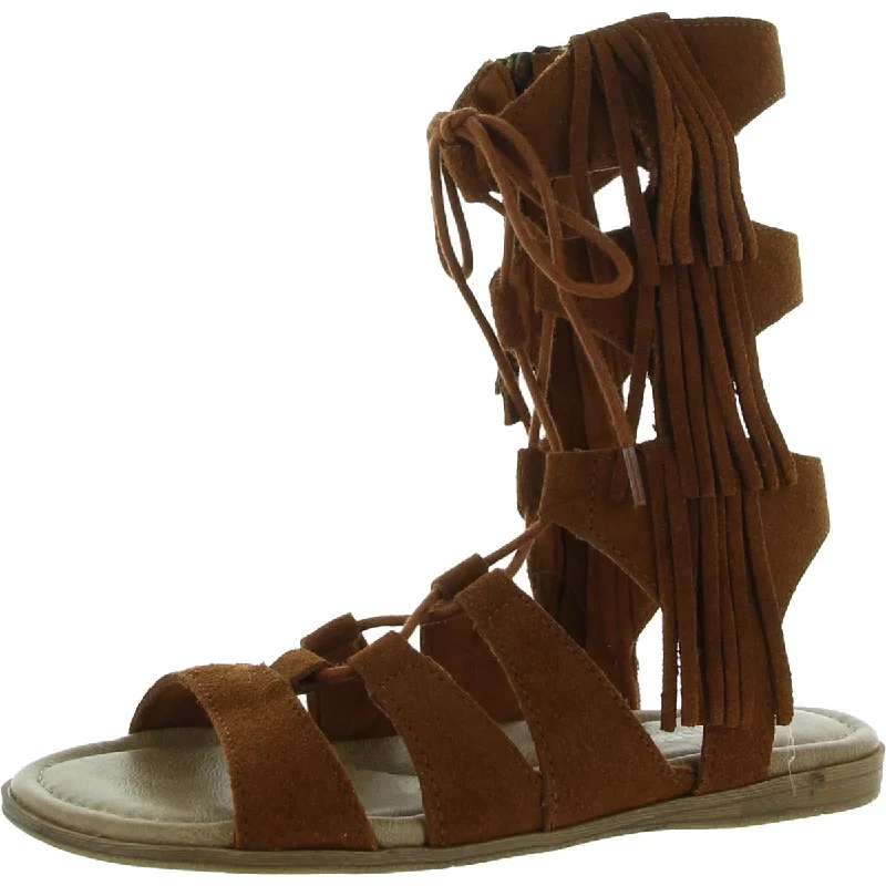 Minnetonka Womens MILOS Faux Leather Open Toe Gladiator Sandals