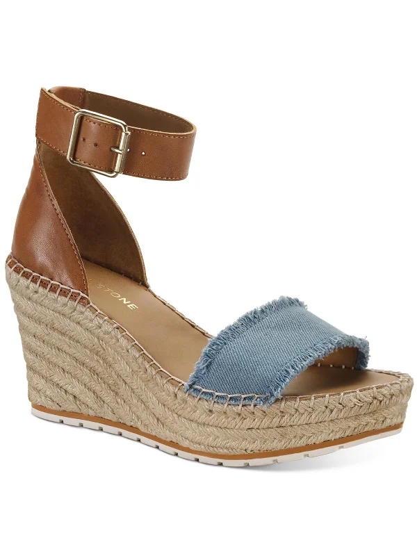 Sammi Womens Espadrille Ankle Strap Wedge Sandals