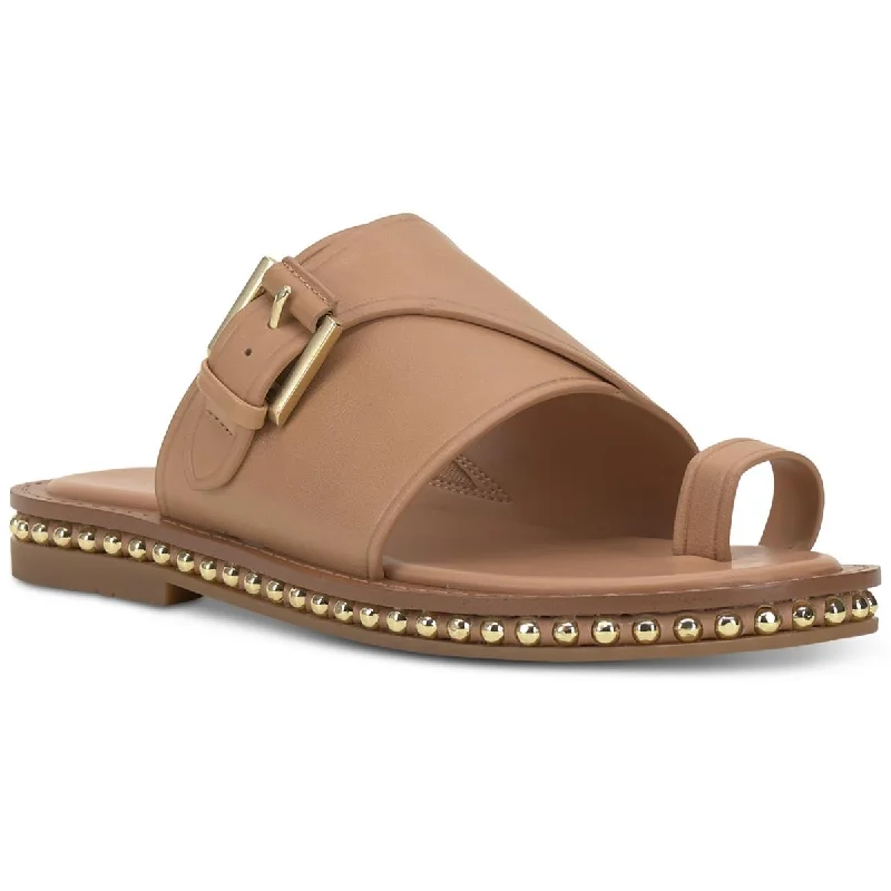 Vince Camuto Womens VCCooliann Slip On Leather Slide Sandals