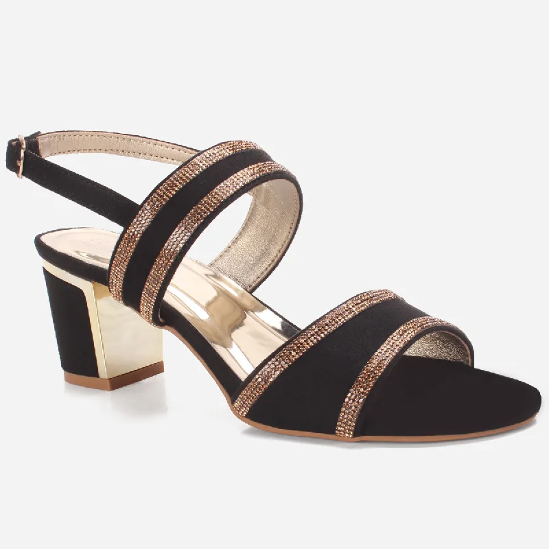 Women "CHAPIN" Shimmery Open Toe Sandals