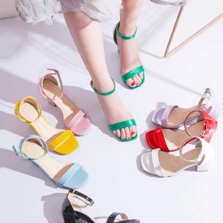 Women's Ankle Straps Sandals Dress Shoes for Summer 4113