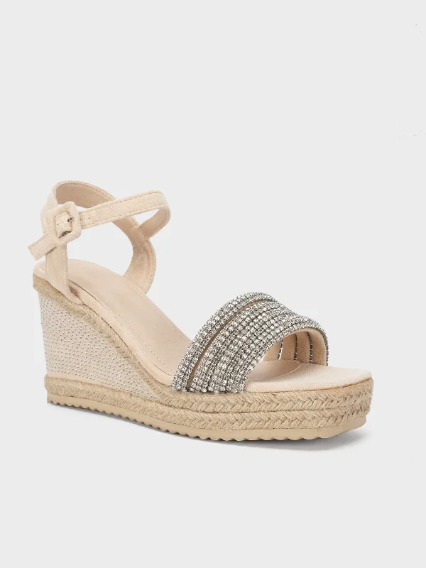 Womens "ROSINA" Wedge Comfy Sandals