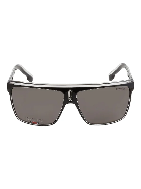 Carrera 22/N Men's Black Polarized Grey Browline 63-12-130 Sunglasses