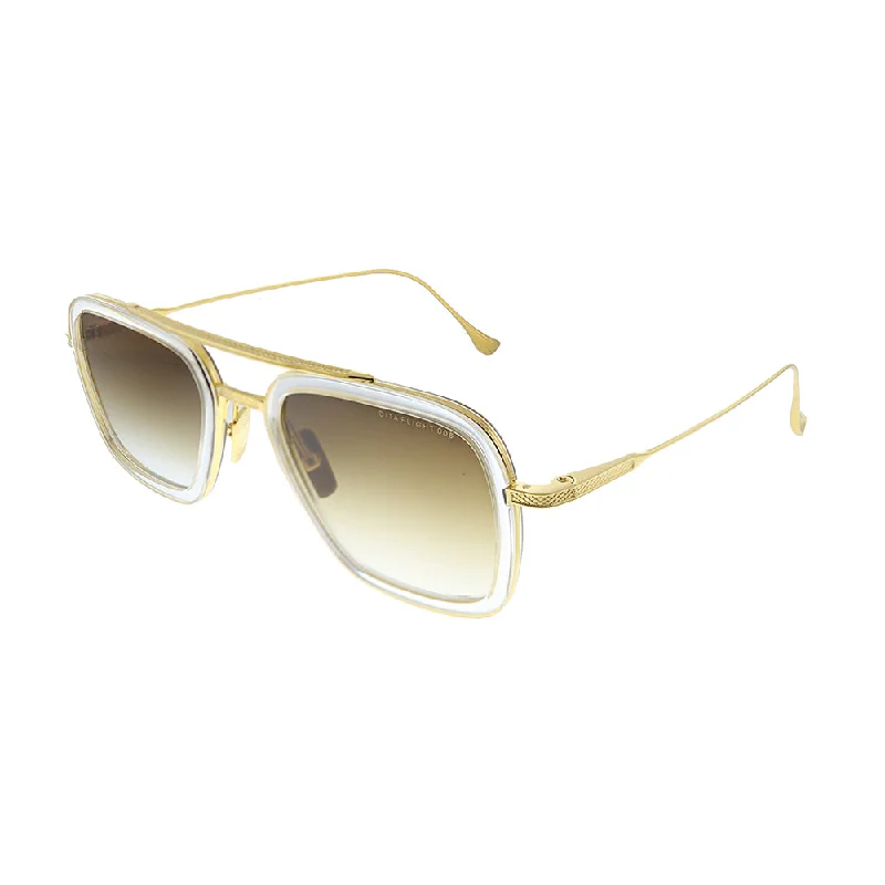 Dita Flight.006 DT 7806-L-CLR-GLD-52 Unisex Aviator Sunglasses