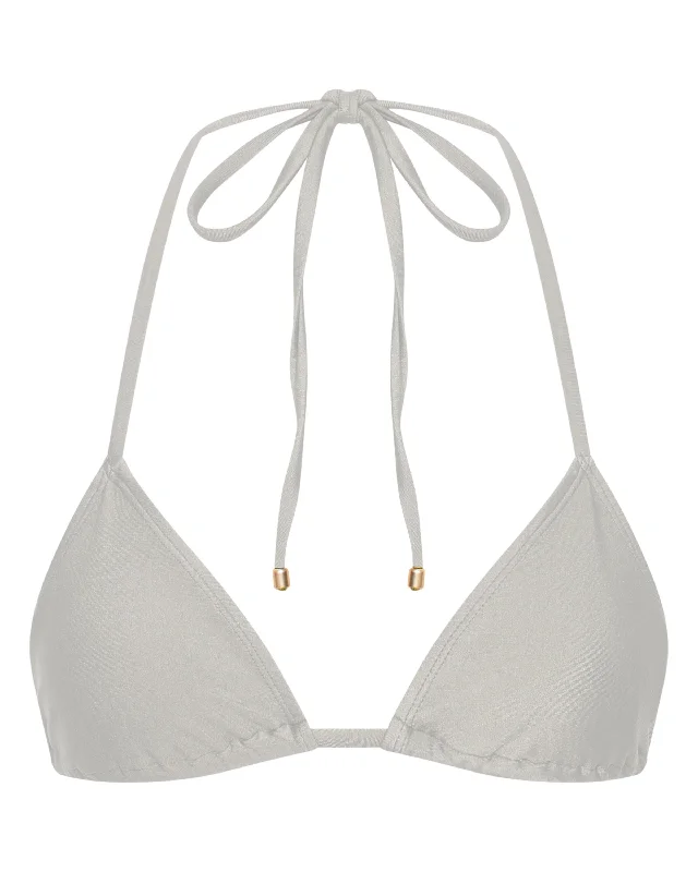 Eve Triangle Bikini Top - White