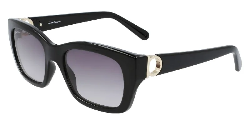 Ferragamo Women's 53 mm Black Sunglasses