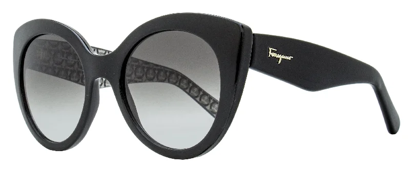 Ferragamo Women's Cat Eye Sunglasses SF964S 001 Black 54mm