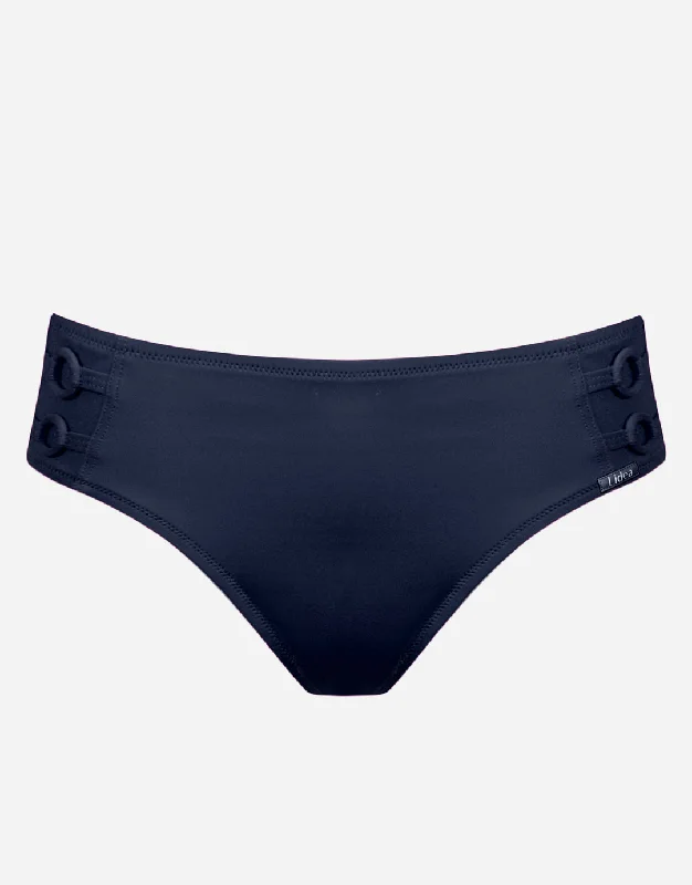 Harmony Wide Side Ring Bikini Pant - Lazuli