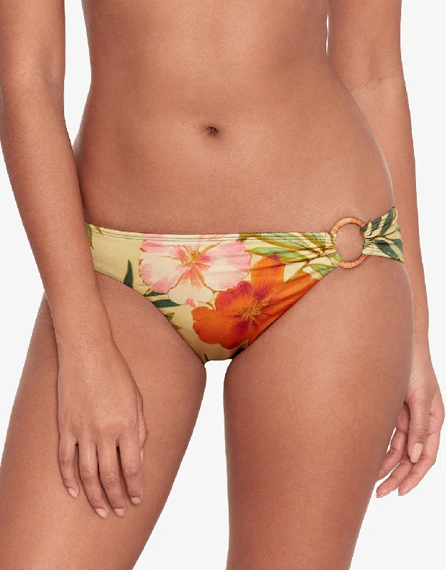 Island Tropical Rattan Ring Bikini Pant - Print