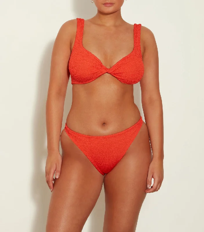 Juno Bikini Set Metallic Tangerine