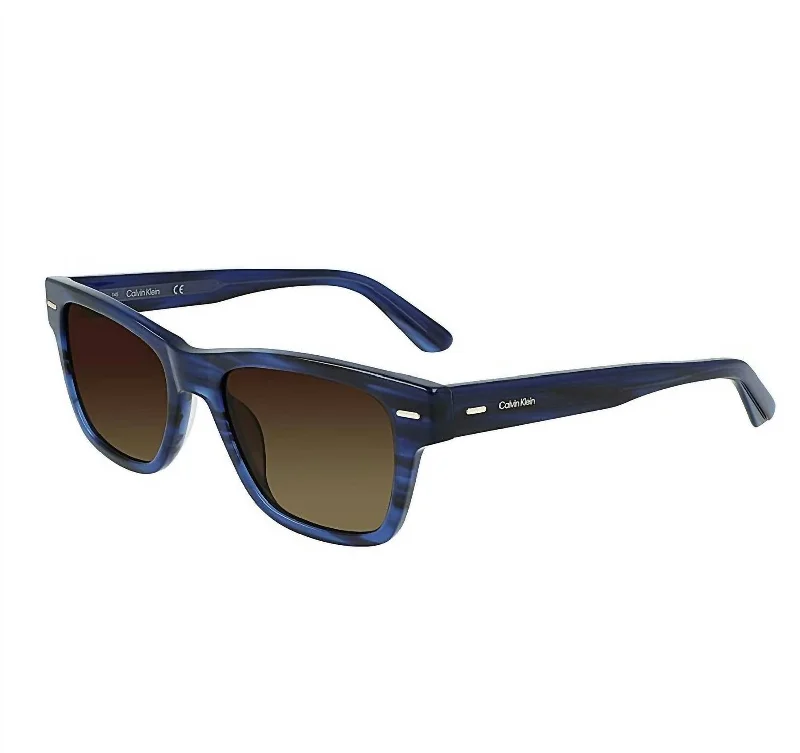 Men's Ck21528S Sunglasses In Striped Blue