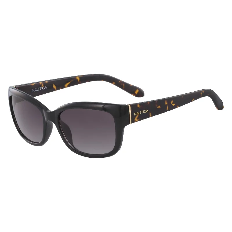 Nautica Womens Rectangle Wrap Sunglasses