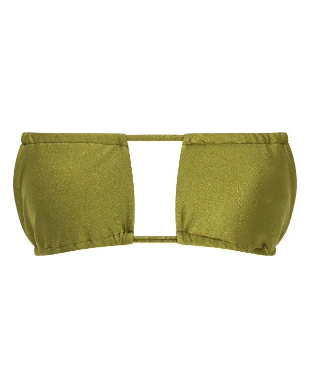 Noosa String Bikini Top - Olive