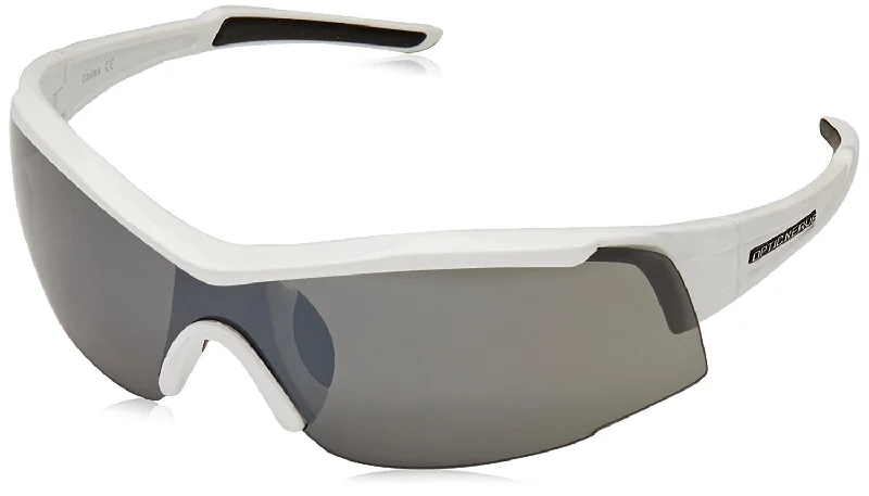 Optic Nerve Eyres Sunglasses - Shiny White with Smoke Lenses