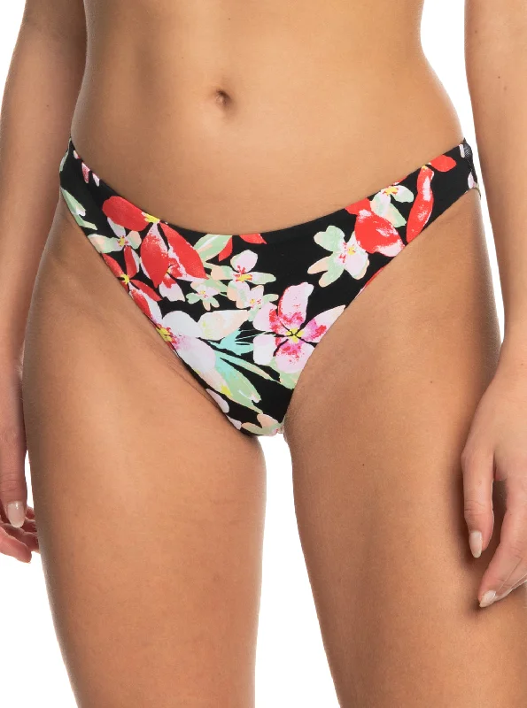 Printed Beach Classics Cheeky Bikini Bottoms - Anthracite New Life