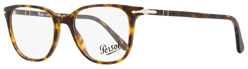 Persol Unisex Rectangular Eyeglasses PO3203V 24 Havana 51mm