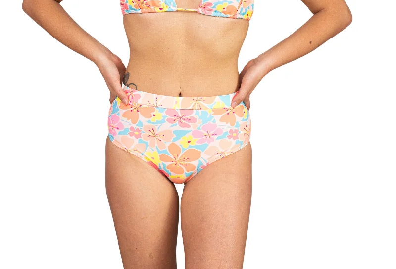 Print Junior High Waisted Bottom