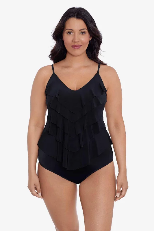 Rachel Tankini Top - Black