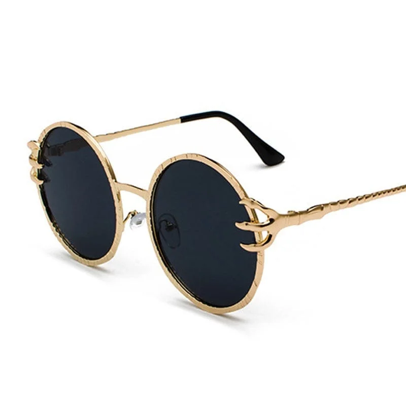 Retro Skull Claw Round Sunglasses for Men & Women 5 Colors