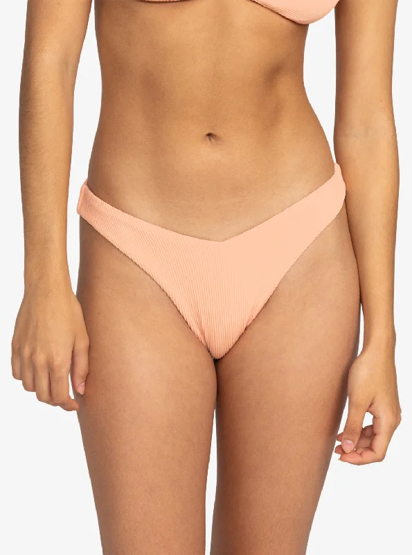 Roxy Love Cheeky Bikini Bottoms - Salmon