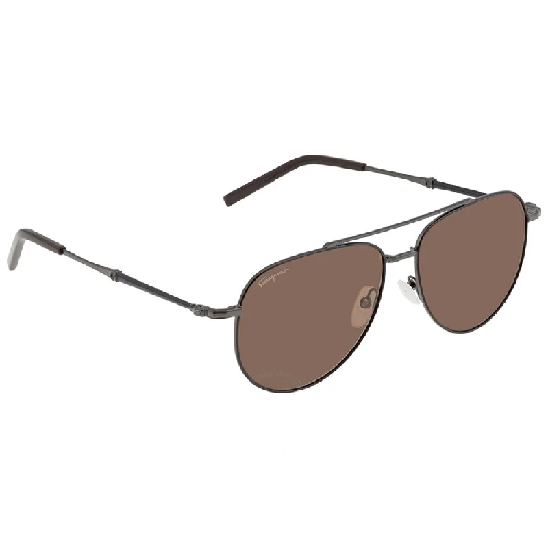 Salvatore Ferragamo  SF 226S 021 58mm Unisex Aviator Sunglasses