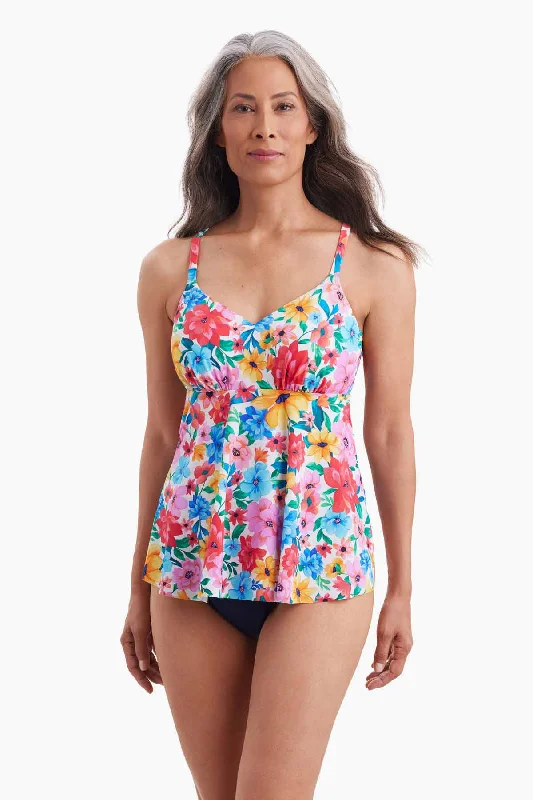 Wallflower V-Neck Tankini Top