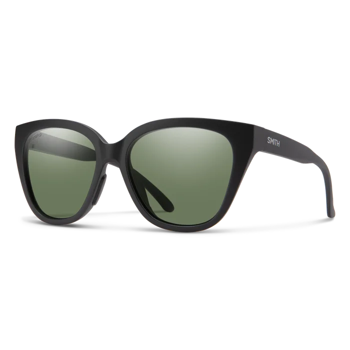 Smith Era Sunglasses-Matte Blk/Chromapop Grey Green Polar