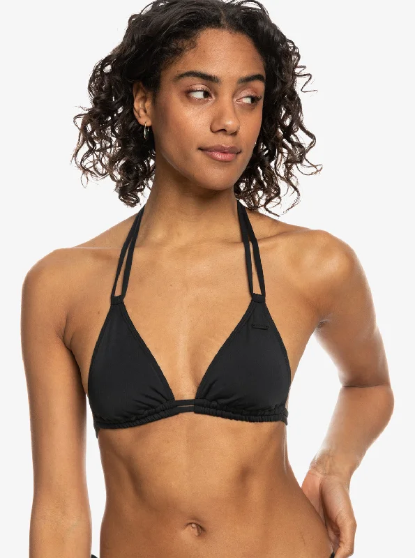 Solid Beach Classics Mini Tikitri Bikini Top - Anthracite