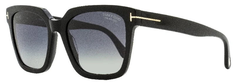 Tom Ford Women's Selby Sunglasses TF952 01D Black  55mm