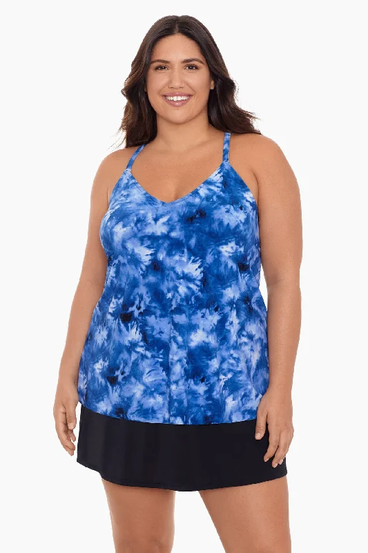 Shibori Dream Plus Size Bili Tankini Top