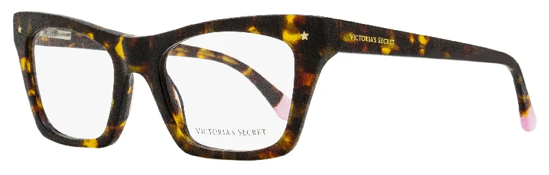 Victoria's Secret Women's Rectangular Eyeglasses VS5008 052 Dark Havana 51mm