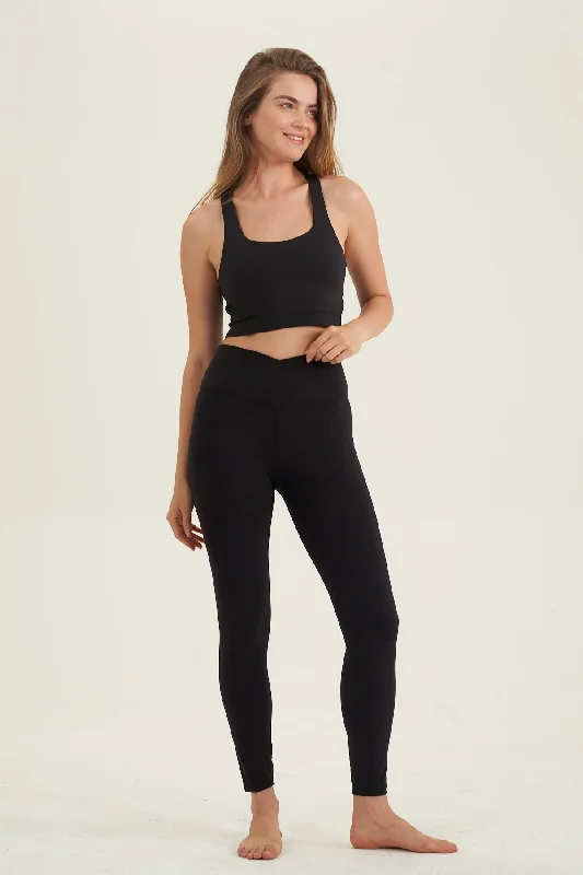 X BY GOTTEX ANKLE SPORT LEGGING IN BLACK